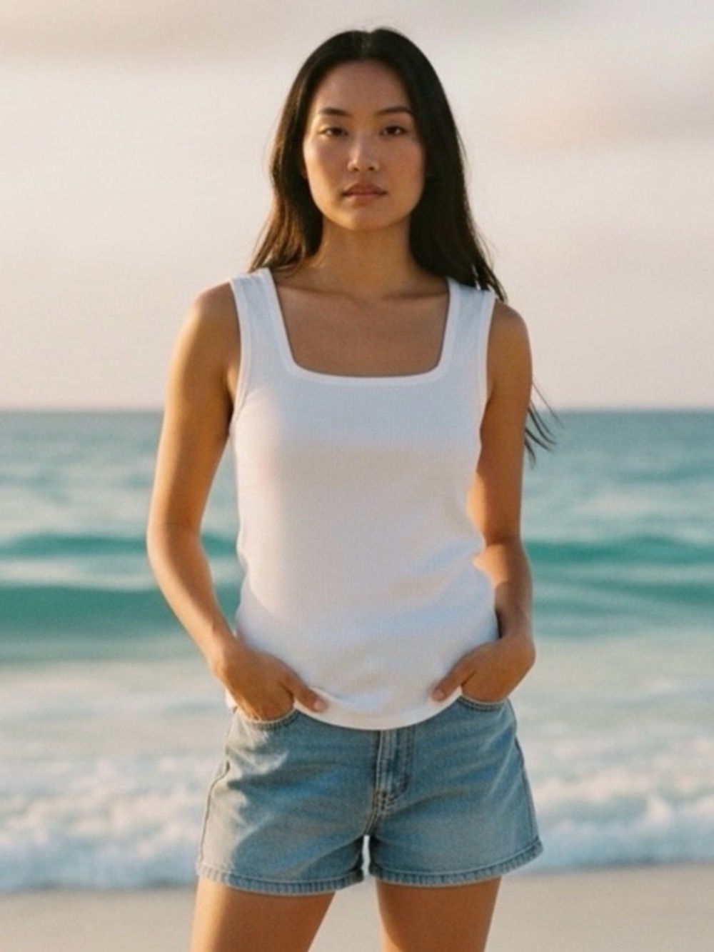 🫶🏻 a.n.a Ribbed Tank